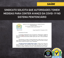 Sindicato solicita que autoridades tomem medidas para conter avanÃ§o da COVID-19 no sistema penitenciÃ¡rio
