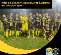 Time do SINSAPP/MS Ã© campeÃ£o da Copa Cassems